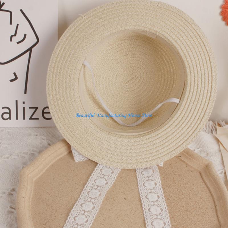 Hat Floppy Wide - E56A Toddler Kids Baby Summer Woven