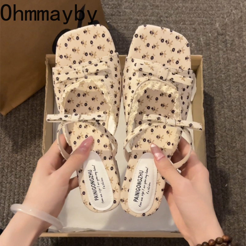 Romper Floral Print - 2026 Summer Floral Wedges Heel Women