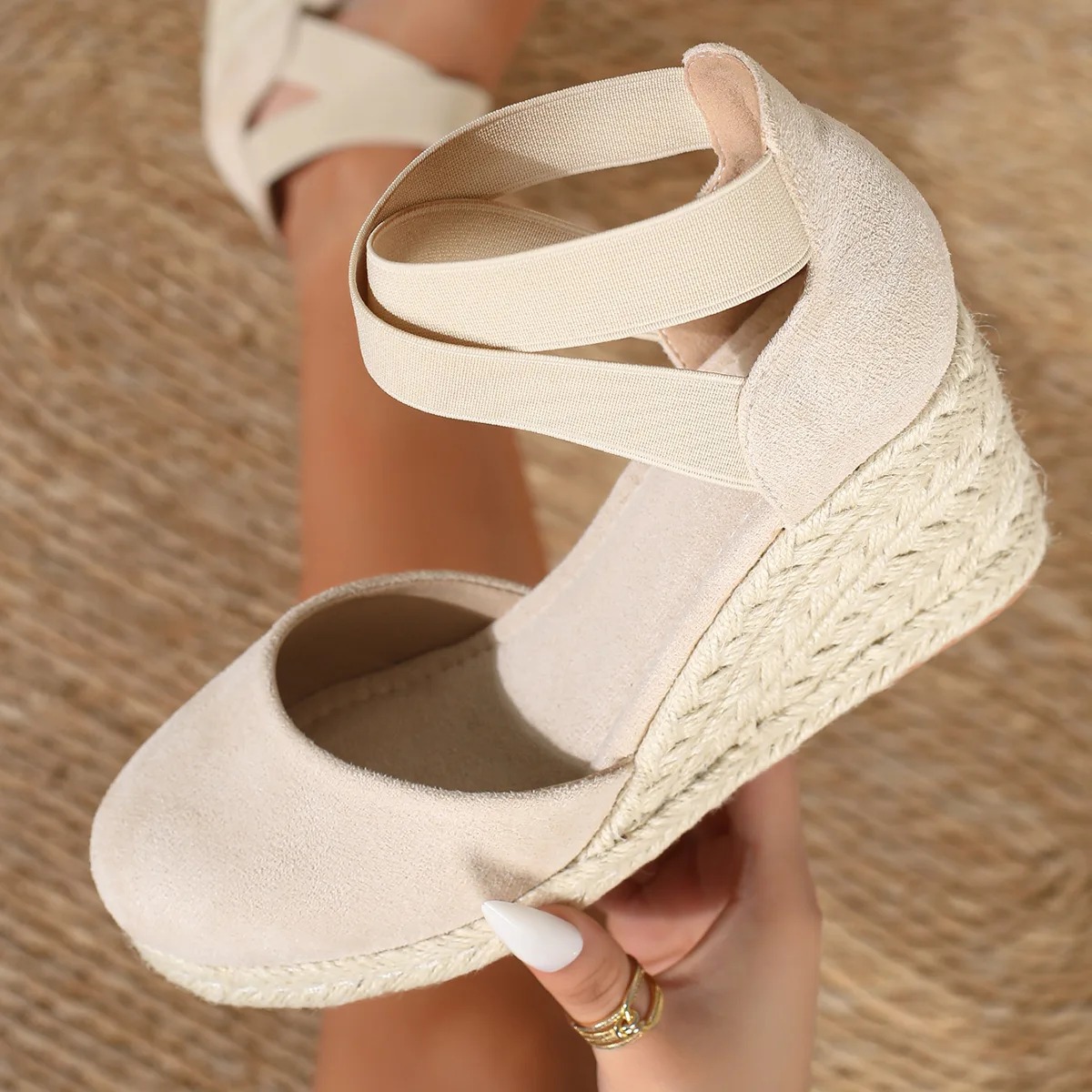 Wedge Espadrille Women - Cover Toe Women's Espadrille Wedge Sandals