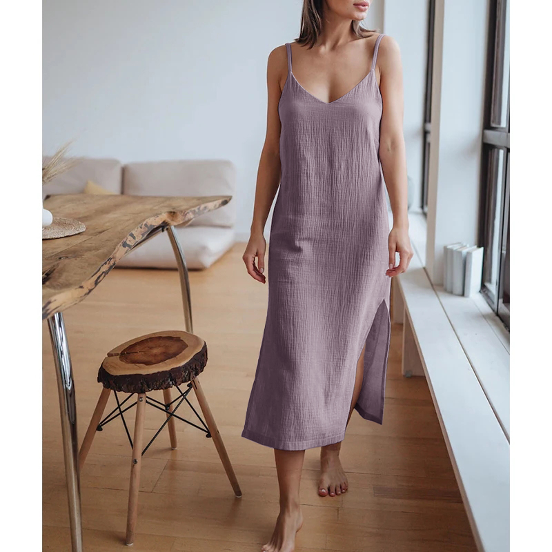 Linen Dress Wrap - Muslin 100% Cotton Gauze Women'S Dress
