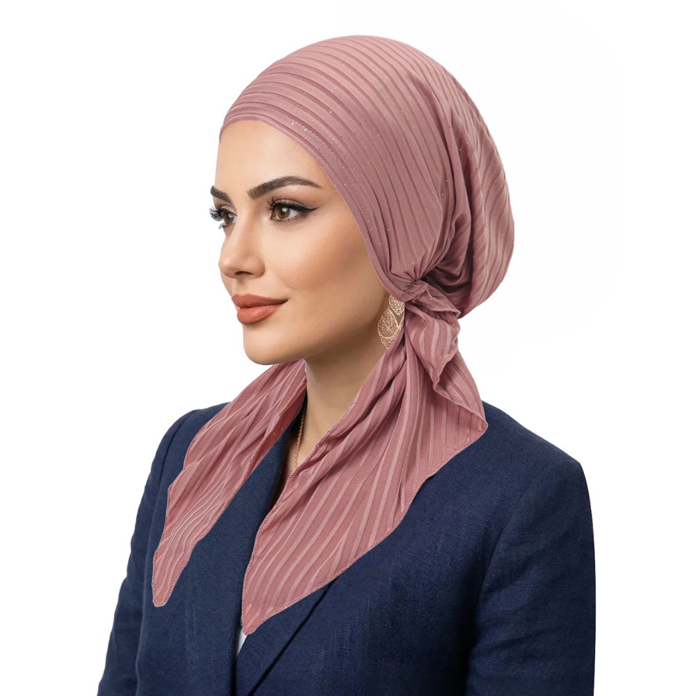 Headband Summer Knit - Trendy Stretch Fabric Pre-Tied Turban Fine