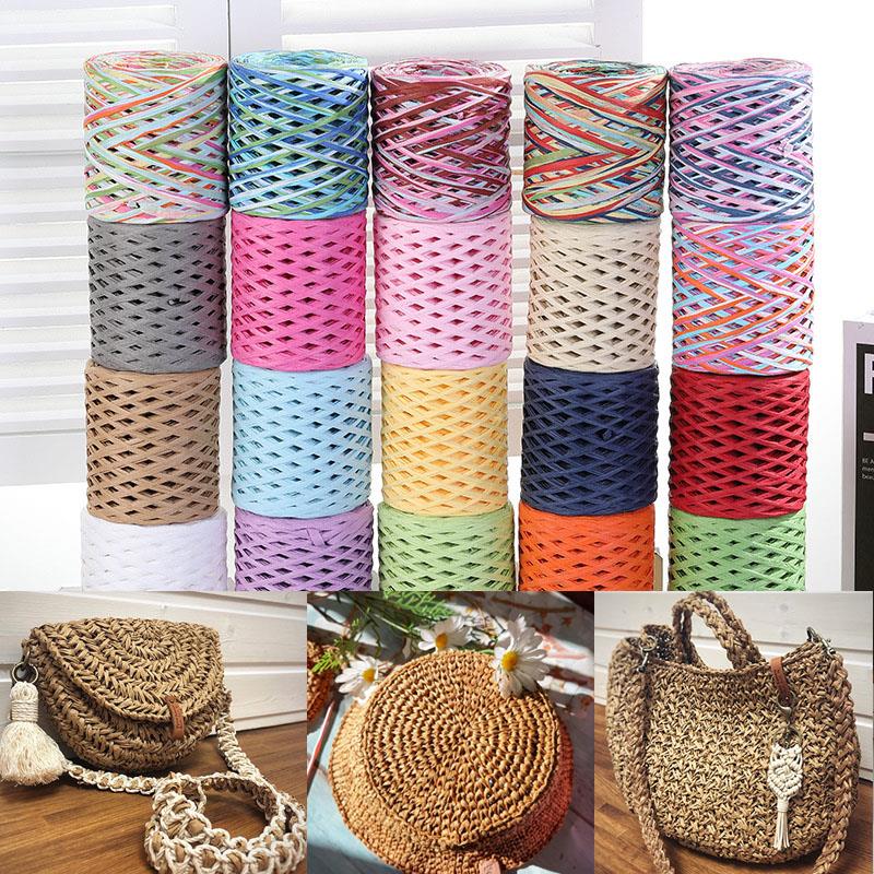 Crochet Bag Raffia - 200M Raffia paper rope Straw Yarn