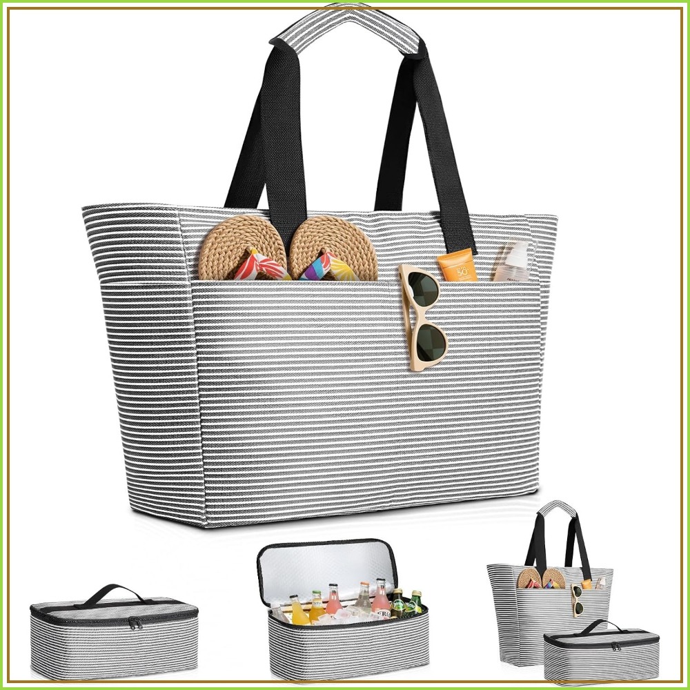 Tote Bag Beach - 45L Waterproof Beach Bag and Cooler