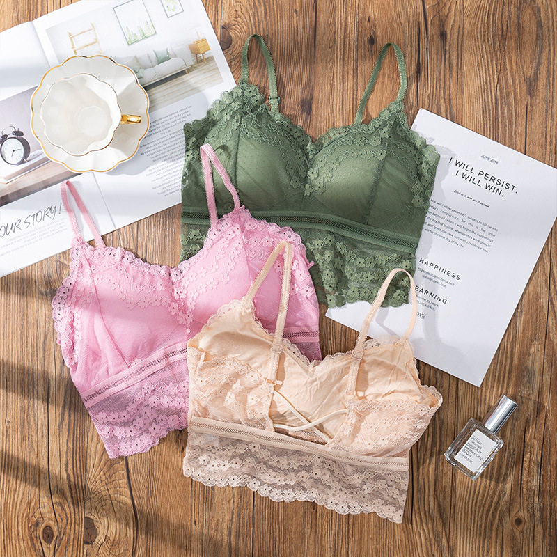 Bralette Triangle Set - 3D Sexy lace Lingerie Seamless Sport