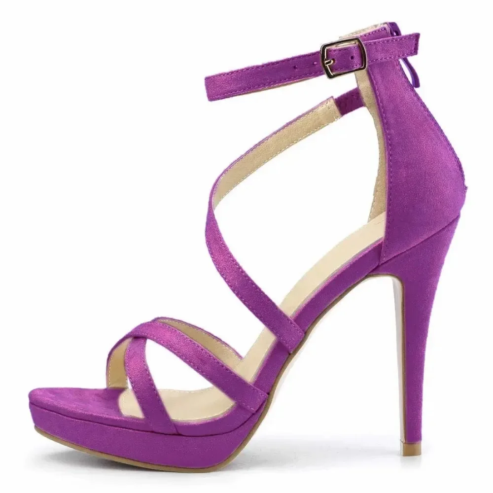 Sandal Strappy Heeled - Women Sandals Summer Sexy Pumps 11cm