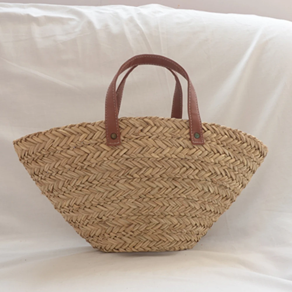 Crochet Bag Raffia - Bohemian Straw Rattan Bags for Women