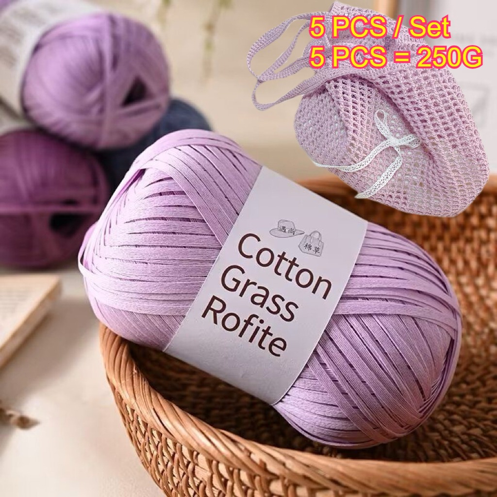 Crochet Bag Raffia - 5PCS 250g Raffia Paper Rope Knit