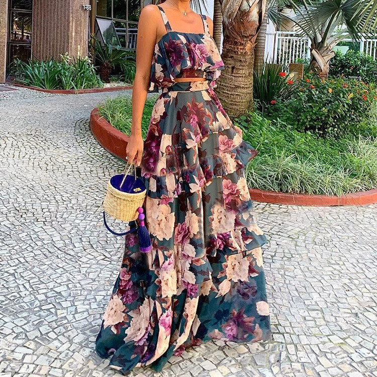 Women's Two Piece Outfits Flor - Romper Floral Print review and price