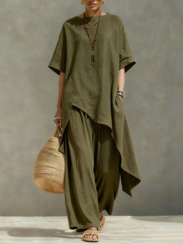 Women Cotton Linen Pant Sets 2 - Linen Pant Wide review and price