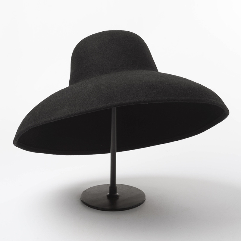 Classical Big Wide Brim Wool F - Hat Floppy Wide review and price