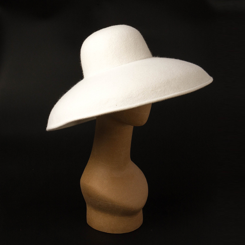 Classical Big Wide Brim Wool F - Hat Floppy Wide review and price