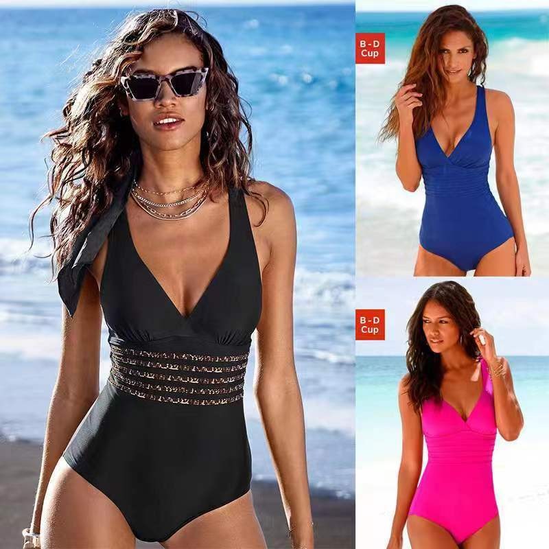 Woman Swimsuit Tankini Solid C - Swimsuit Bikini Ruched review and price