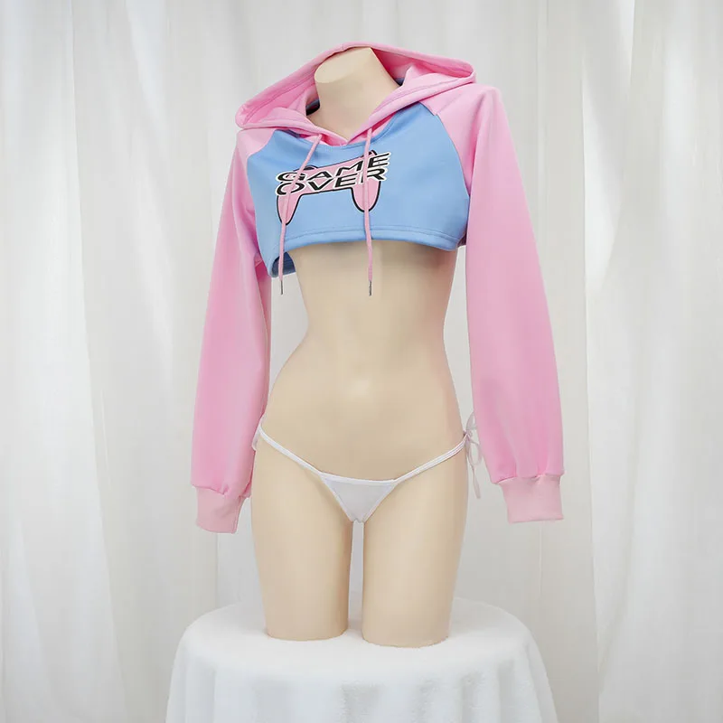 Cute Long Sleeve Crop Top Hood - Crop Top Crochet review and price
