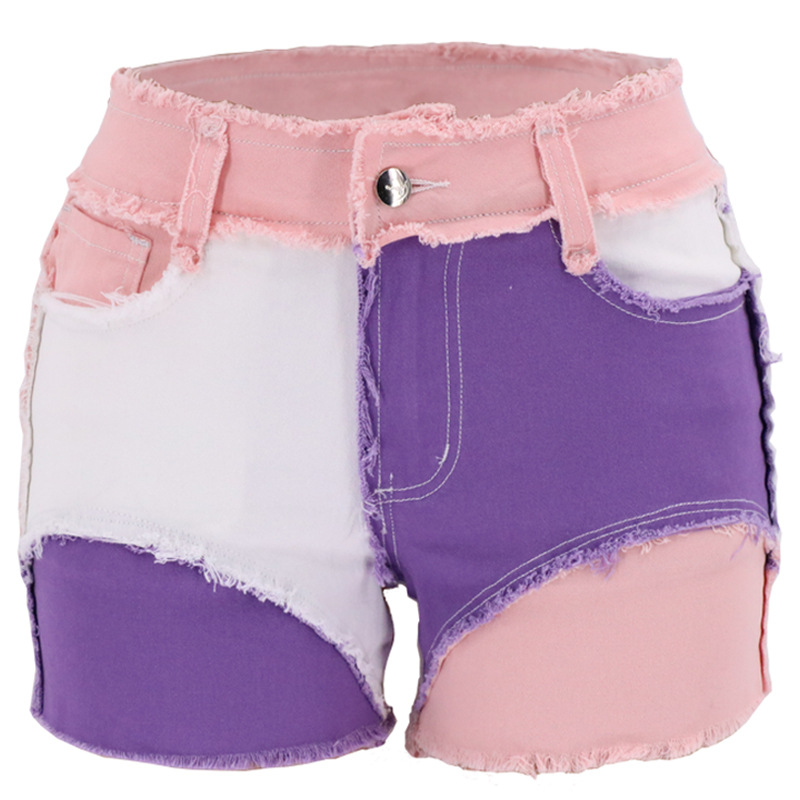 Fashion Mid-Waist Slim Fit Tor - Shorts Denim Frayed review and price