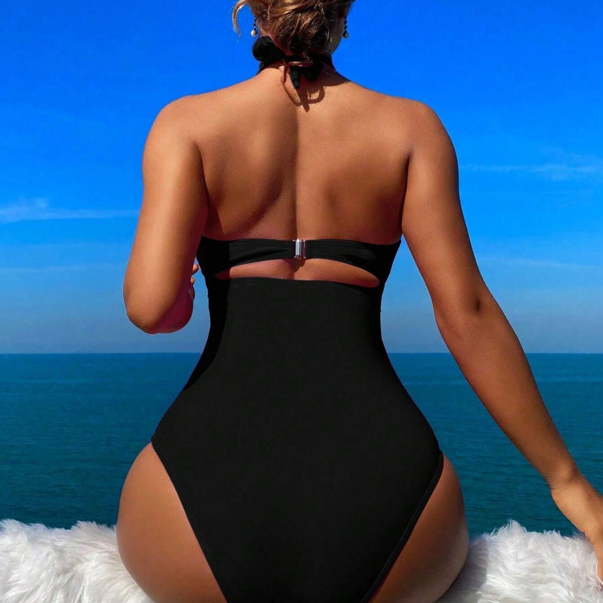 Women Swimsuit Halter Neck Sol - Swimsuit Bikini Ruched review and price