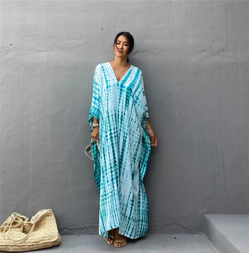 Plus Size Women Beachwear Long - Cover Up Kaftan review and price