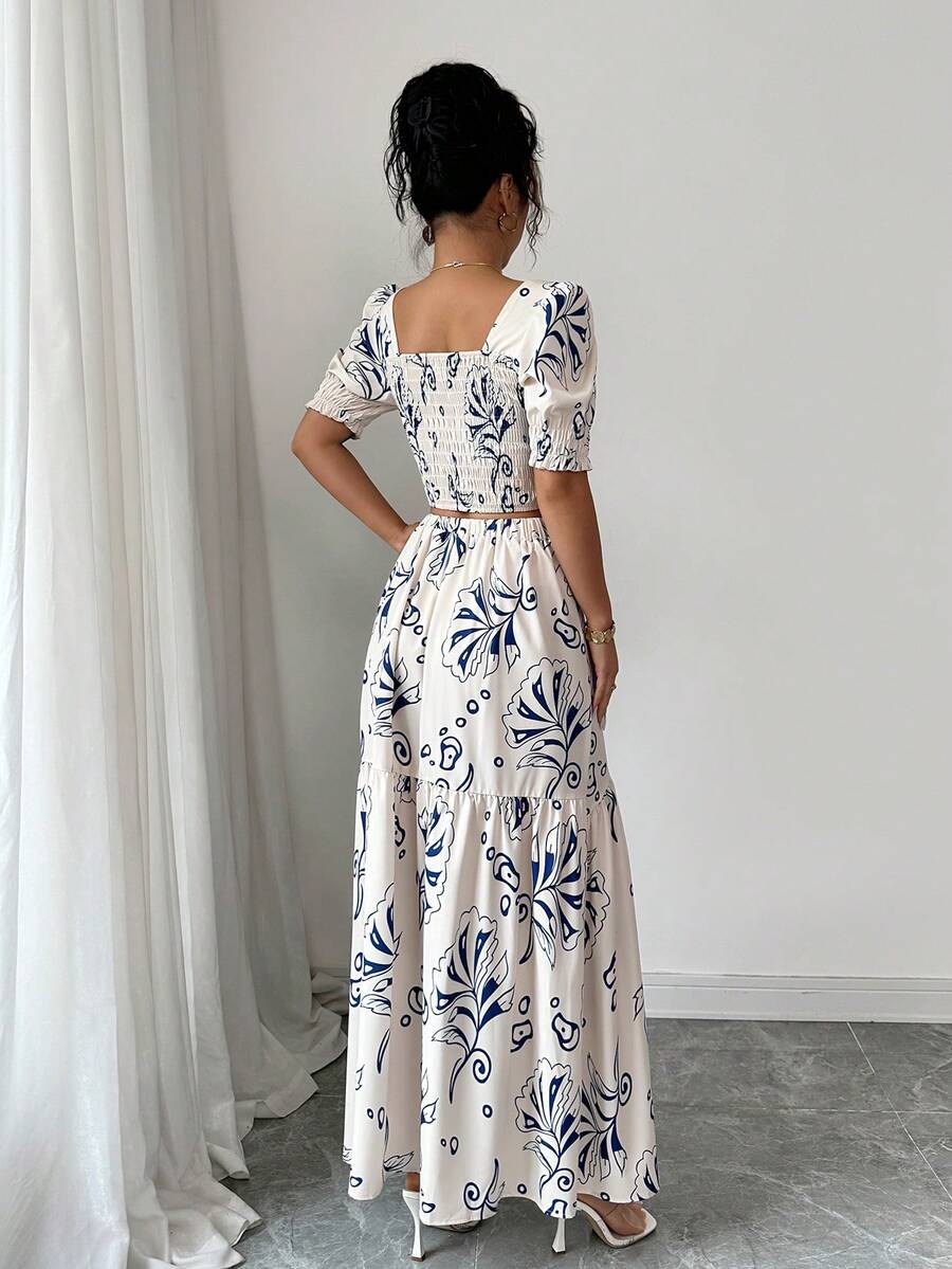 2026 Women Summer Two Piece Ou - Romper Floral Print review and price