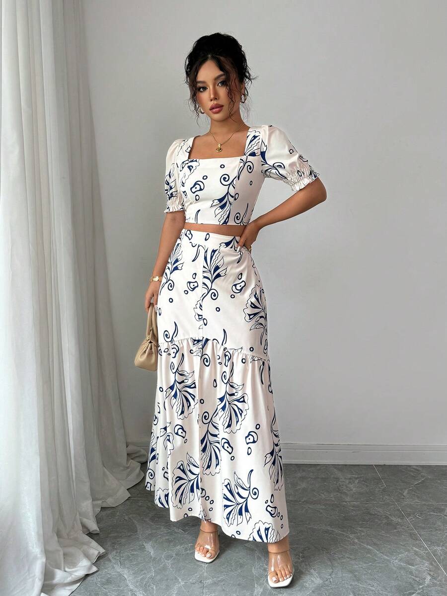 2026 Women Summer Two Piece Ou - Romper Floral Print review and price