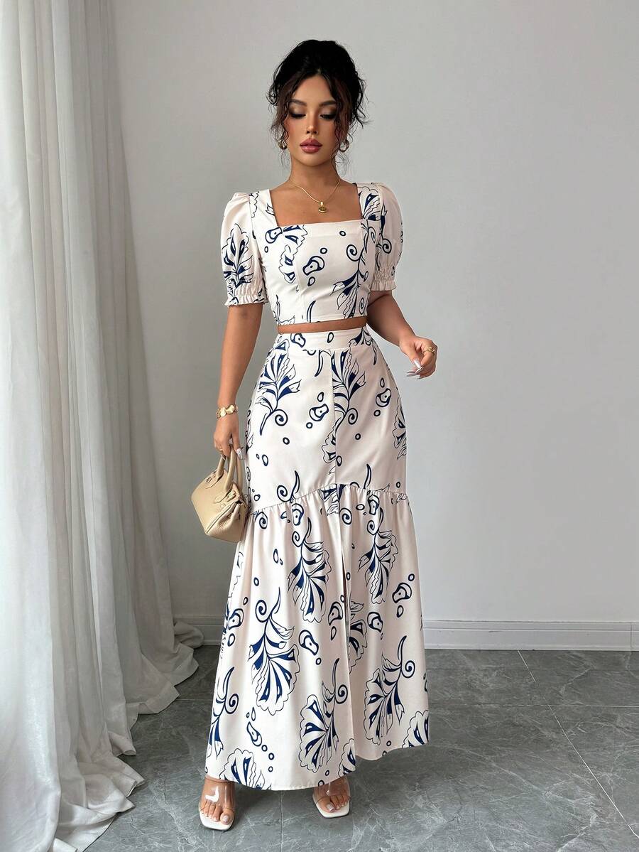 2026 Women Summer Two Piece Ou - Romper Floral Print review and price