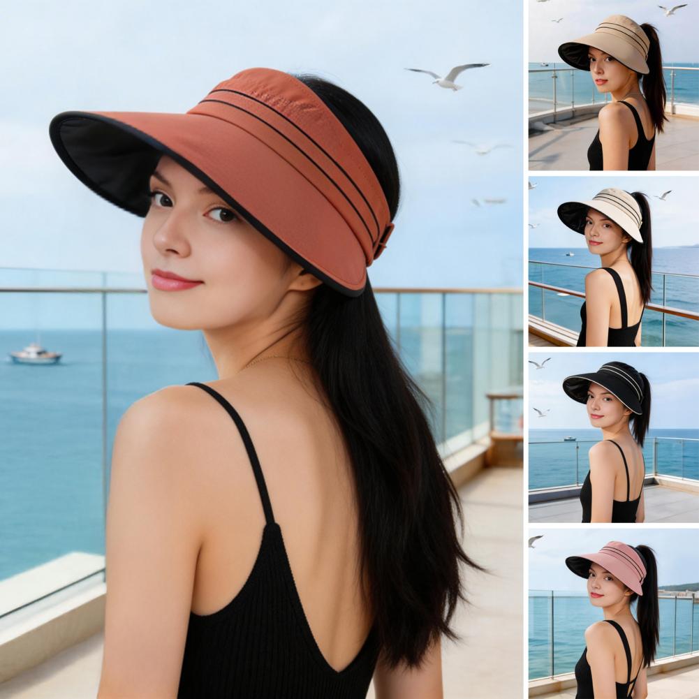 Women Sun Hat with Ponytail Ho - Hat Floppy Wide review and price