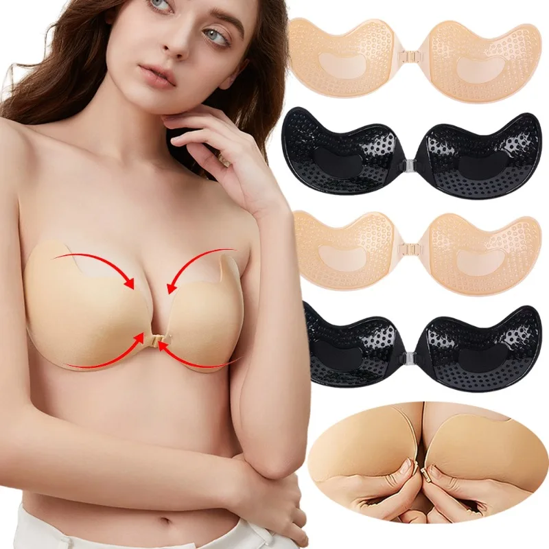 1/2Pc Invisible Push Up Bra Su - Bralette Triangle Set review and price