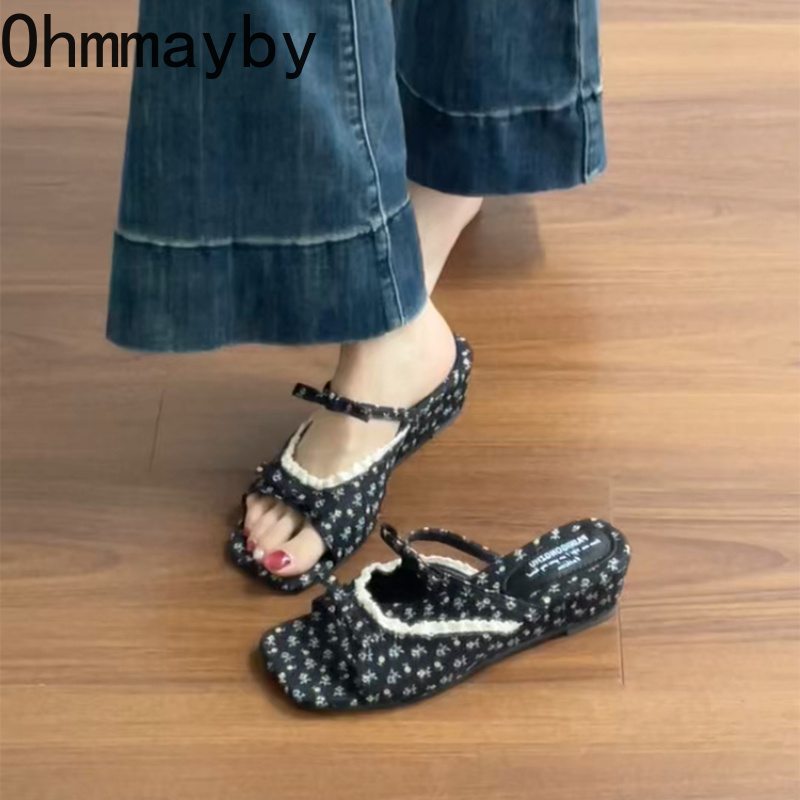 2026 Summer Floral Wedges Heel - Romper Floral Print review and price