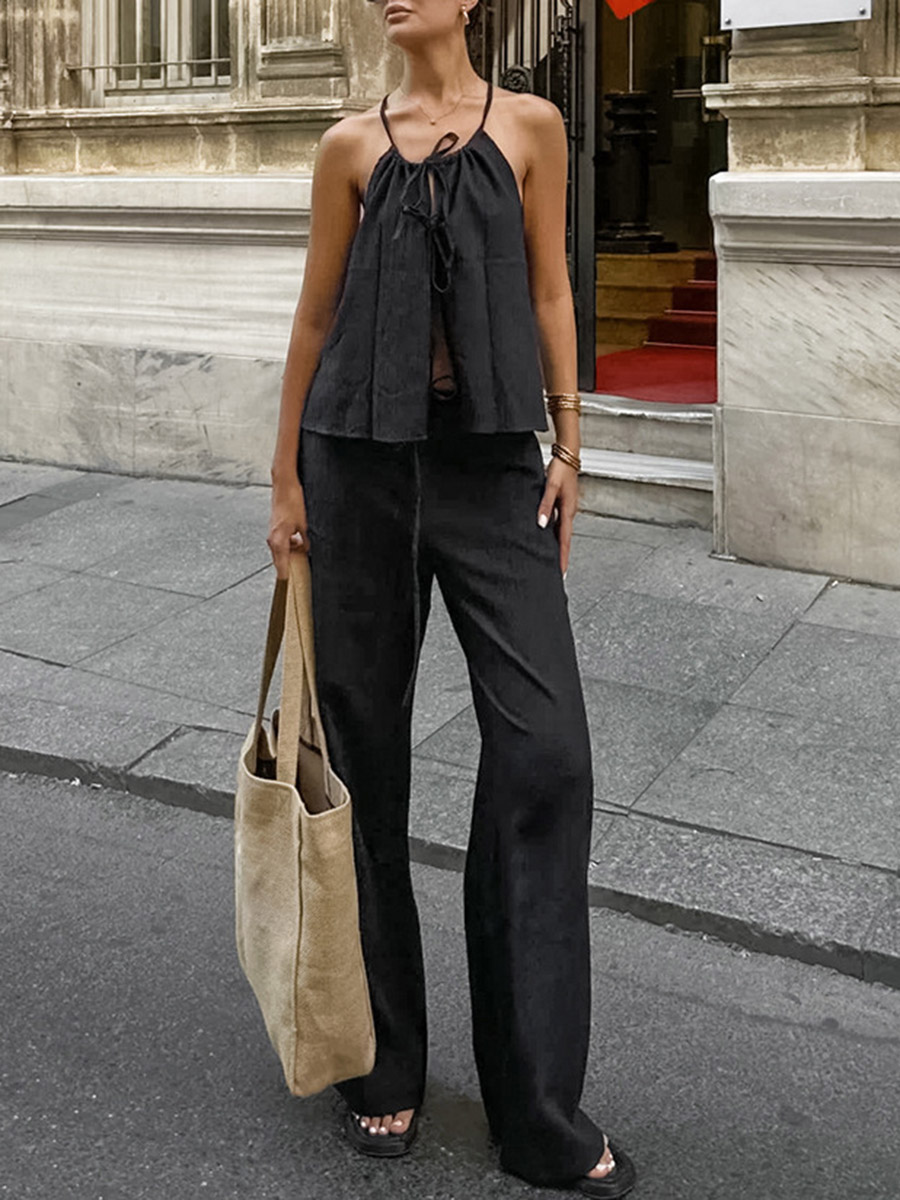 2026 Women Two Piece Set Women - Linen Pant Wide review and price