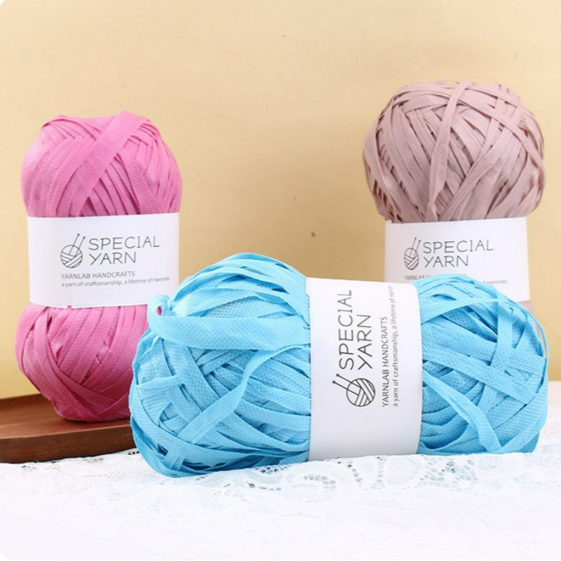 100g/pcs Raffia Flat Yarn for  - Crochet Bag Raffia review and price