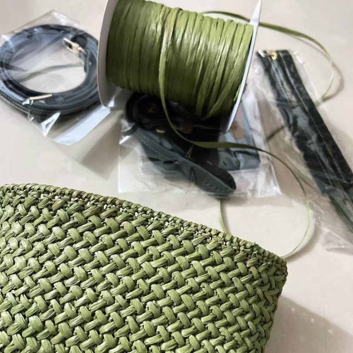 120g/roll Matte Raffia Grass C - Crochet Bag Raffia review and price
