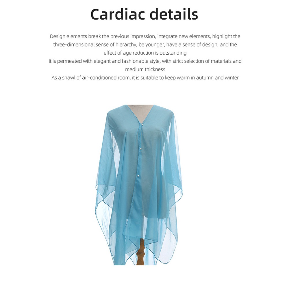 Fashion Solid color Shawl Scar - Cover Up Kaftan review and price