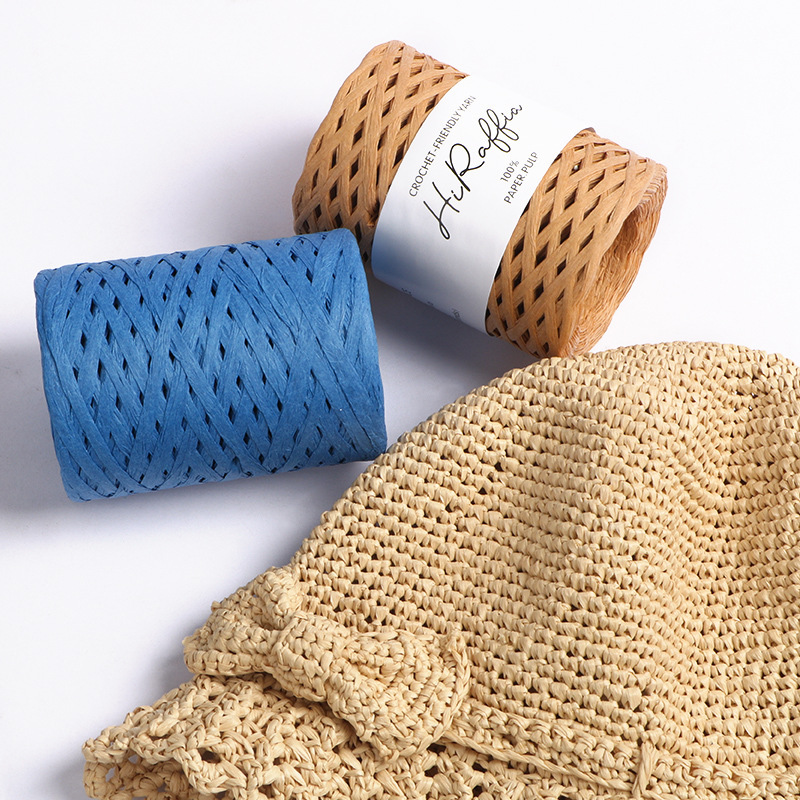 150M Natural Raffia Straw Yarn - Crochet Bag Raffia review and price