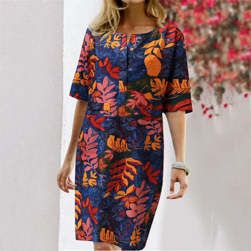 Summer Cotton Linen Printed Wo - Linen Dress Wrap review and price