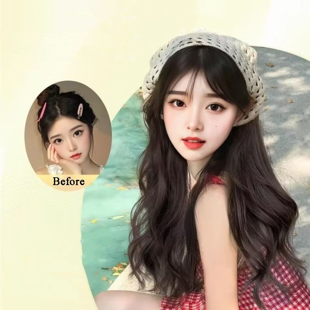 Fashion 65CM Wig Triangle Head - Headband Summer Knit review and price