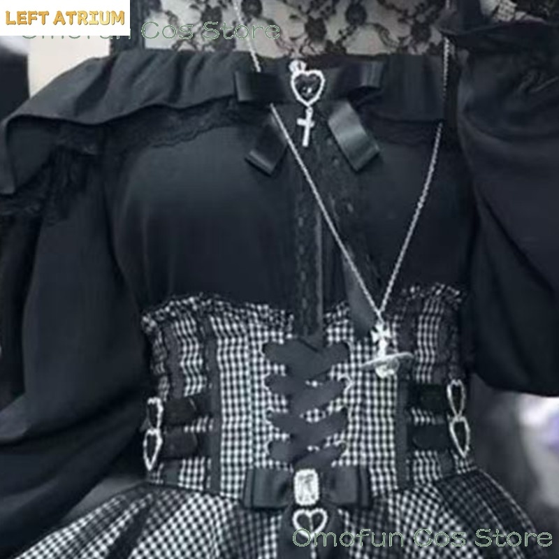 Jirai kei Lolita Dress Skirts  - Blouse Off Shoulder review and price