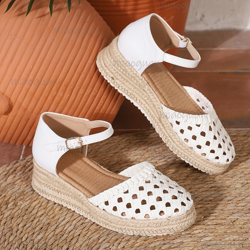 Boho Women's Hollow Out Woven  - Wedge Espadrille Women review and price