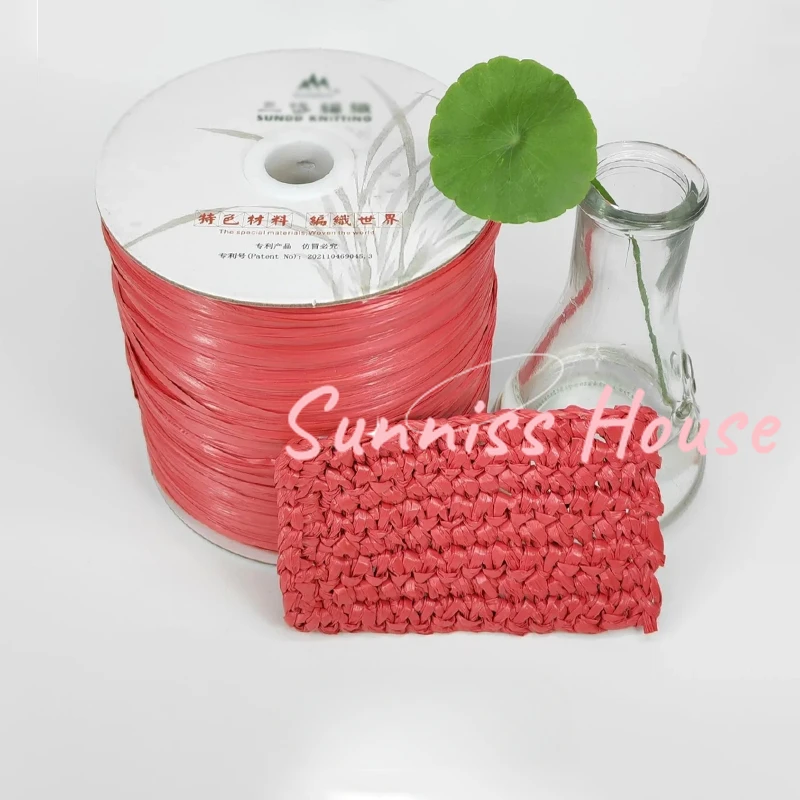 600M Matte Raffia Yarn，330g Ar - Crochet Bag Raffia review and price