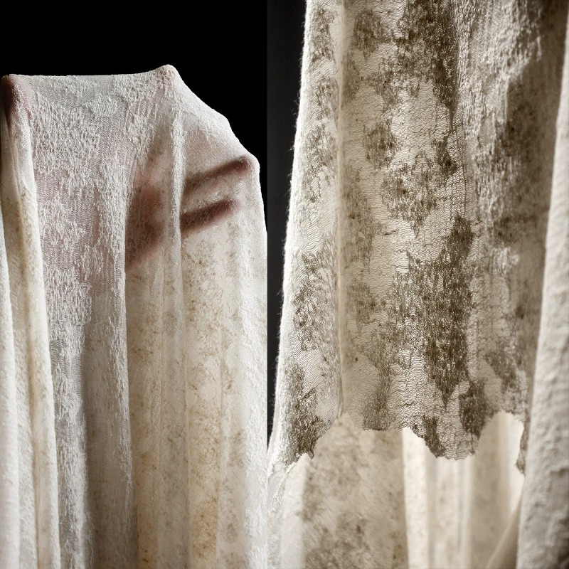 Distressed Vintage Textured Co - Linen Dress Wrap review and price