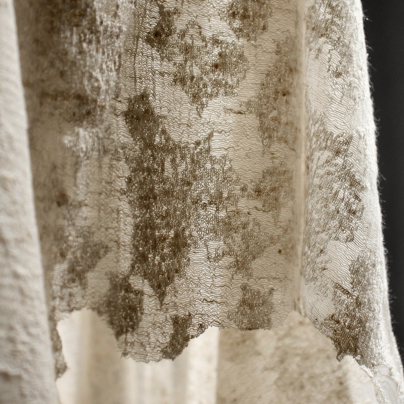 Distressed Vintage Textured Co - Linen Dress Wrap review and price