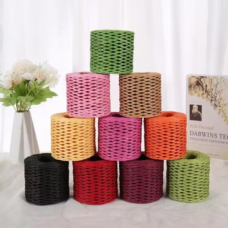 190g Raffia Yarn, Straw Paper  - Crochet Bag Raffia review and price
