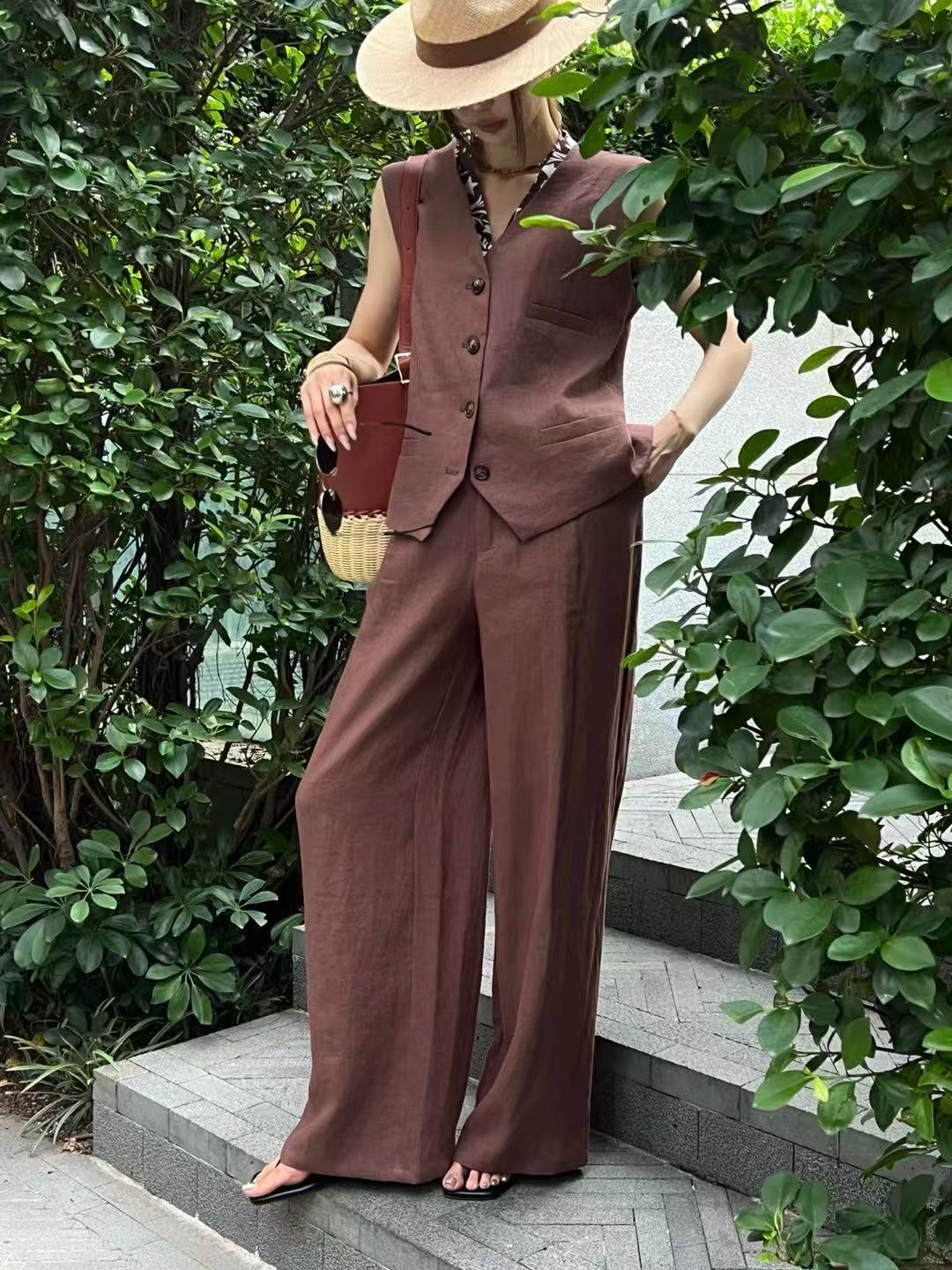 Old Man Qian's linen casual tw - Linen Pant Wide review and price