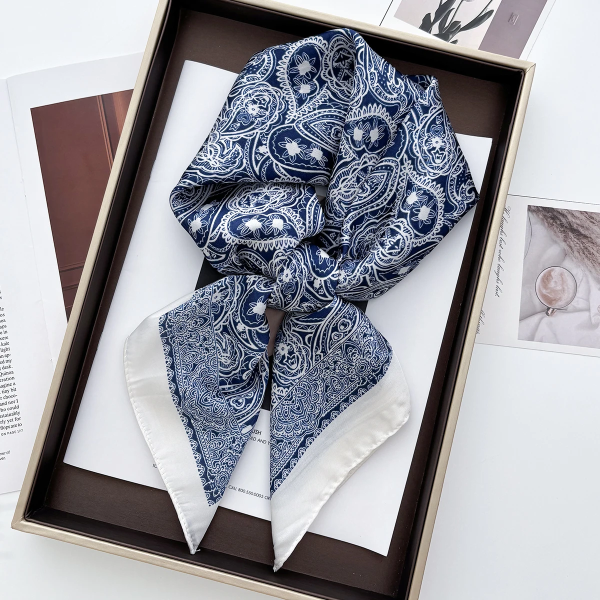 70*70cm Women Summer Luxury Fa - Headband Summer Knit review and price
