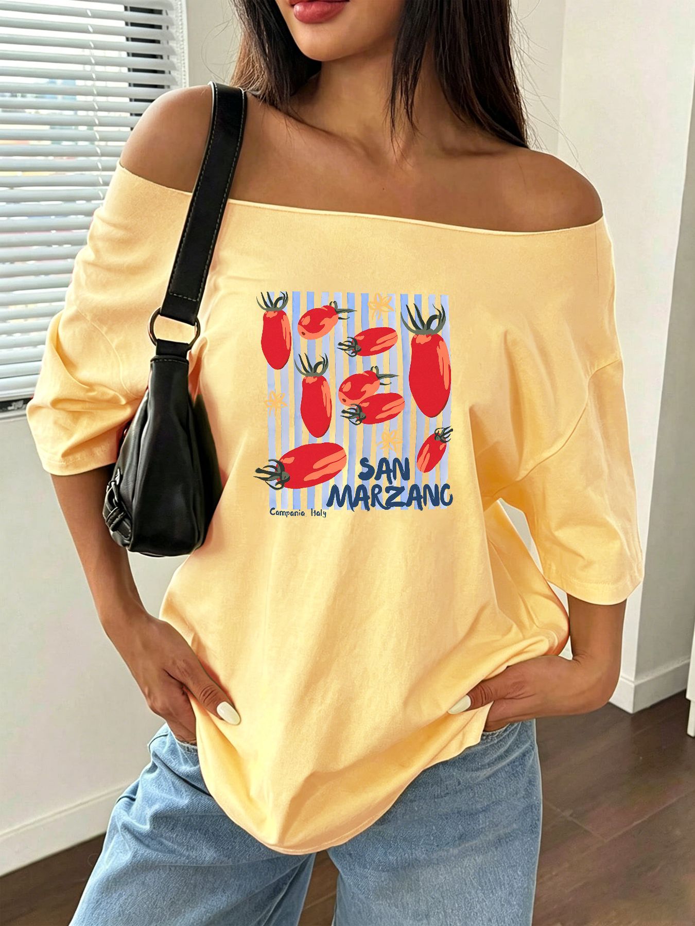 100% Cotton Plus Size San Marz - Blouse Off Shoulder review and price