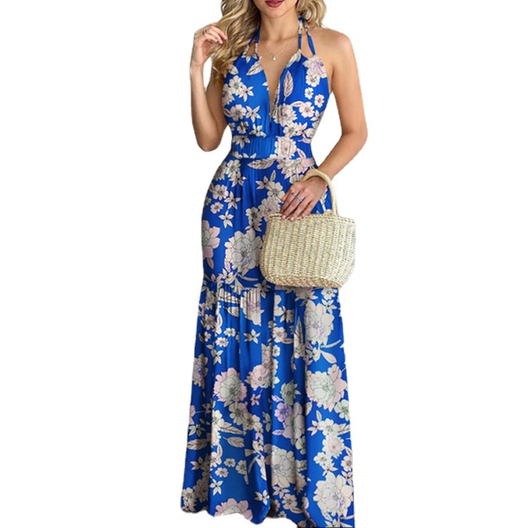 Floral Maxi Dress Long Backles - Maxi Dress Halter review and price