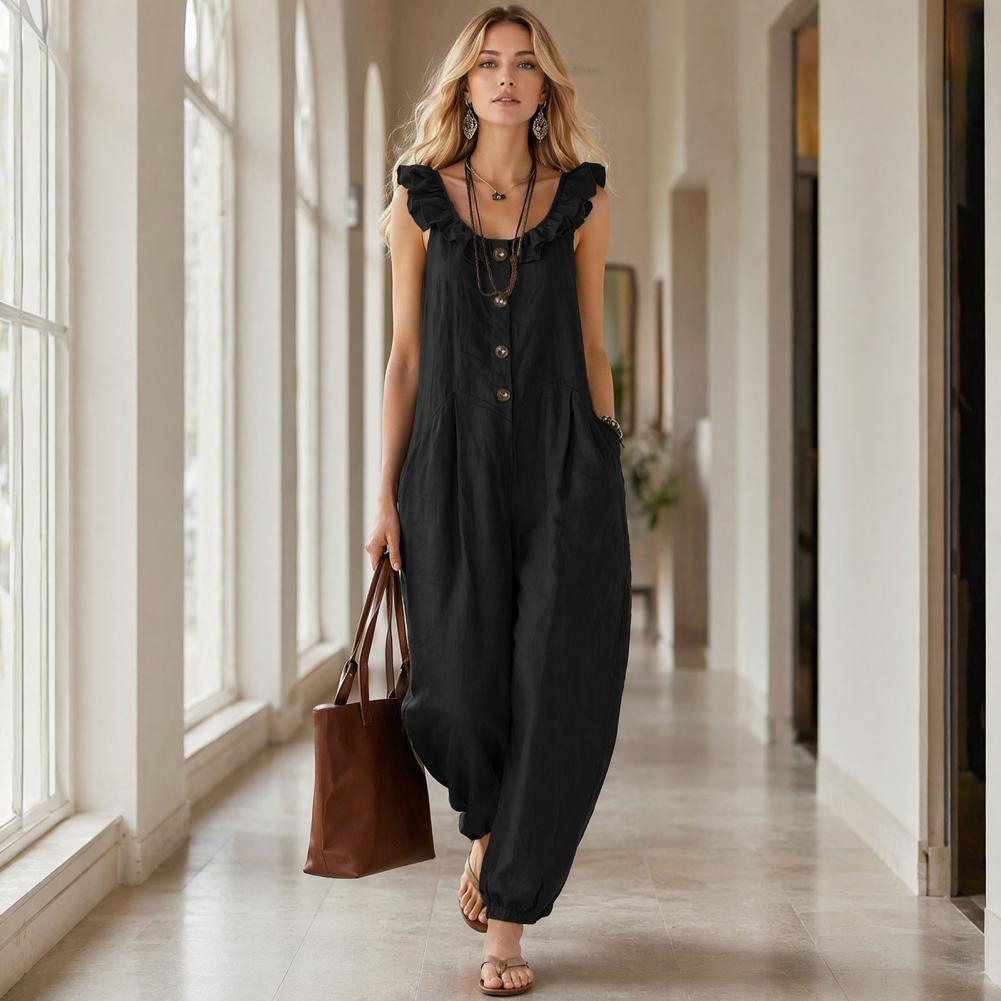 Relaxed Fit Romper Women Women - Jumpsuit Linen Relaxed review and price