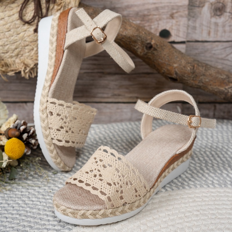 Women Lace Wedge Sandals Espad - Wedge Espadrille Women review and price