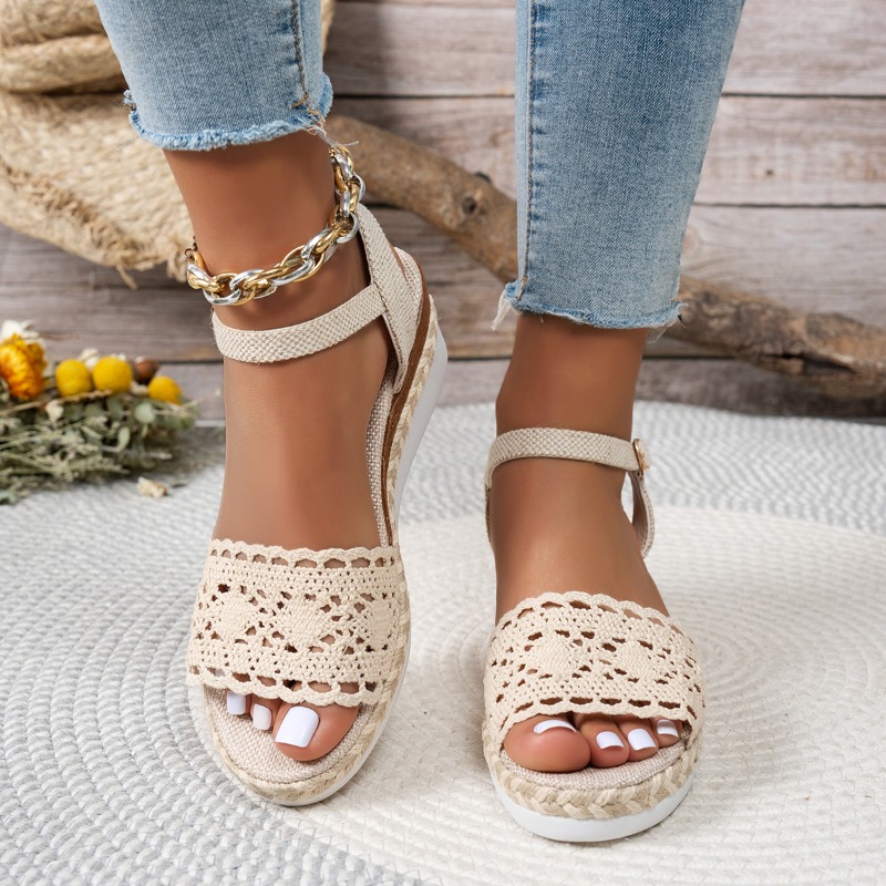 Women Lace Wedge Sandals Espad - Wedge Espadrille Women review and price
