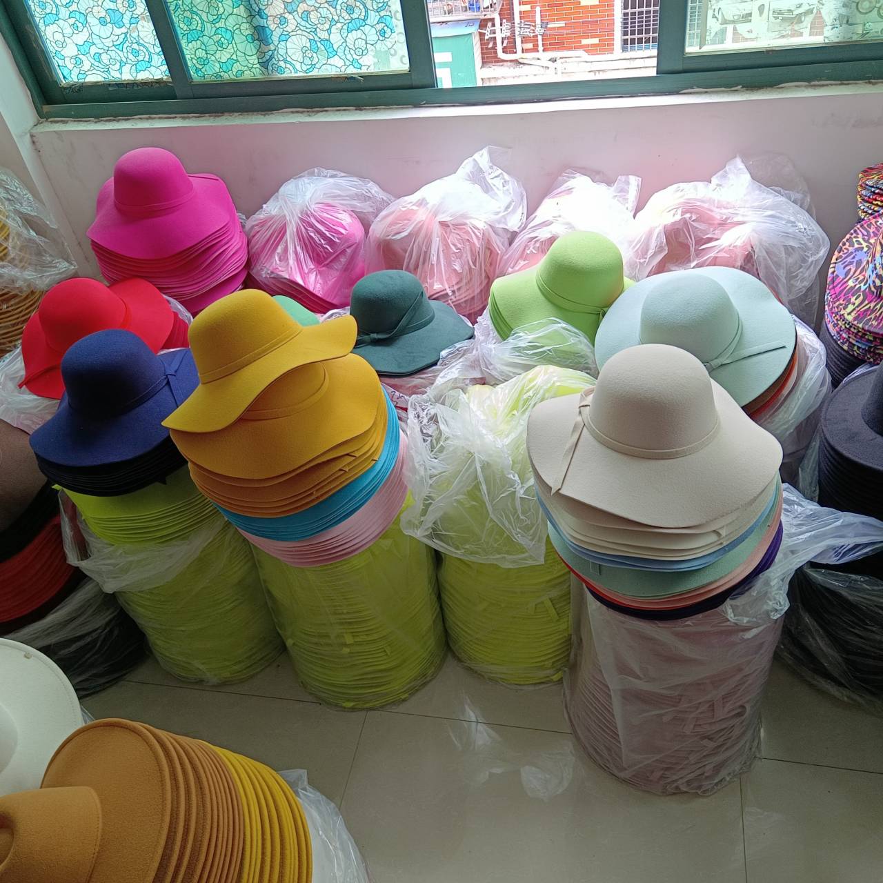 White Dome-shaped Ladies' Hat  - Hat Floppy Wide review and price