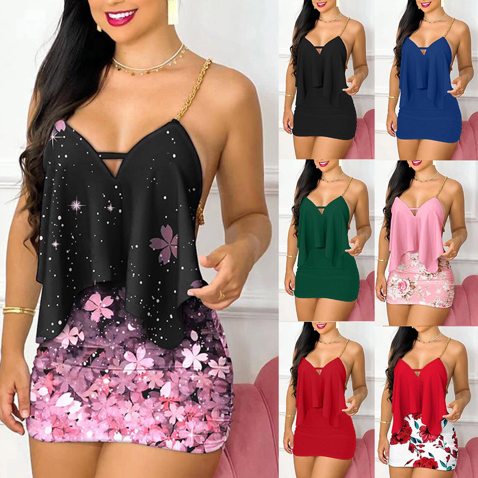 Womens Dresses Summer Fashion  - Romper Floral Print review and price