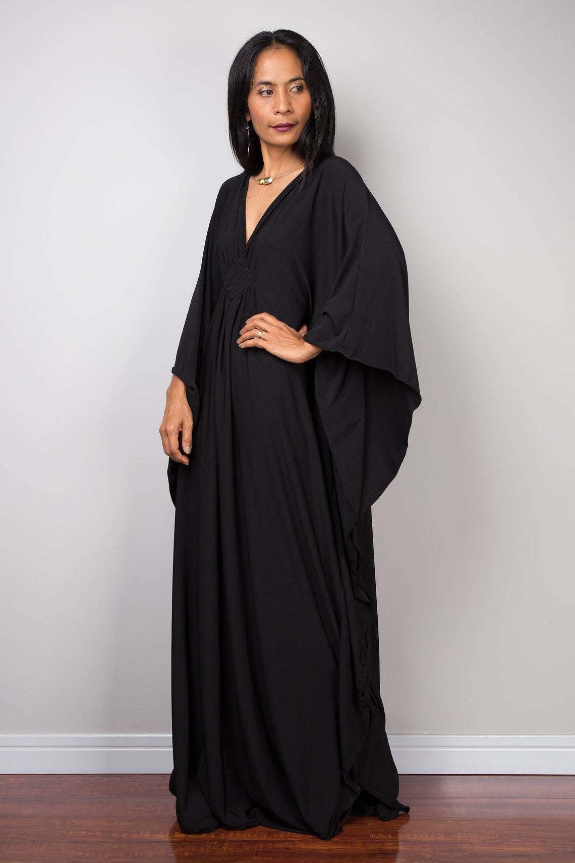 Women Solid Color Cover Up V N - Cover Up Kaftan review and price