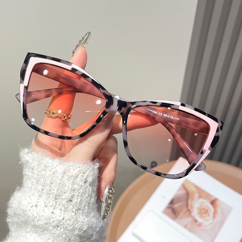 Women Color Block Cat Eye Eyeg - Sunglasses Cat Eye review and price